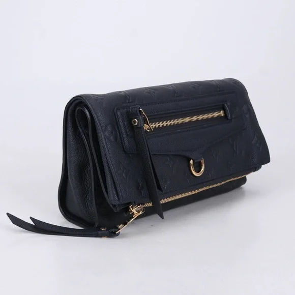 Louis Vuitton Bleu Infini Monogram Empreinte Leather Petillante Clutch - Picture 2 of 15